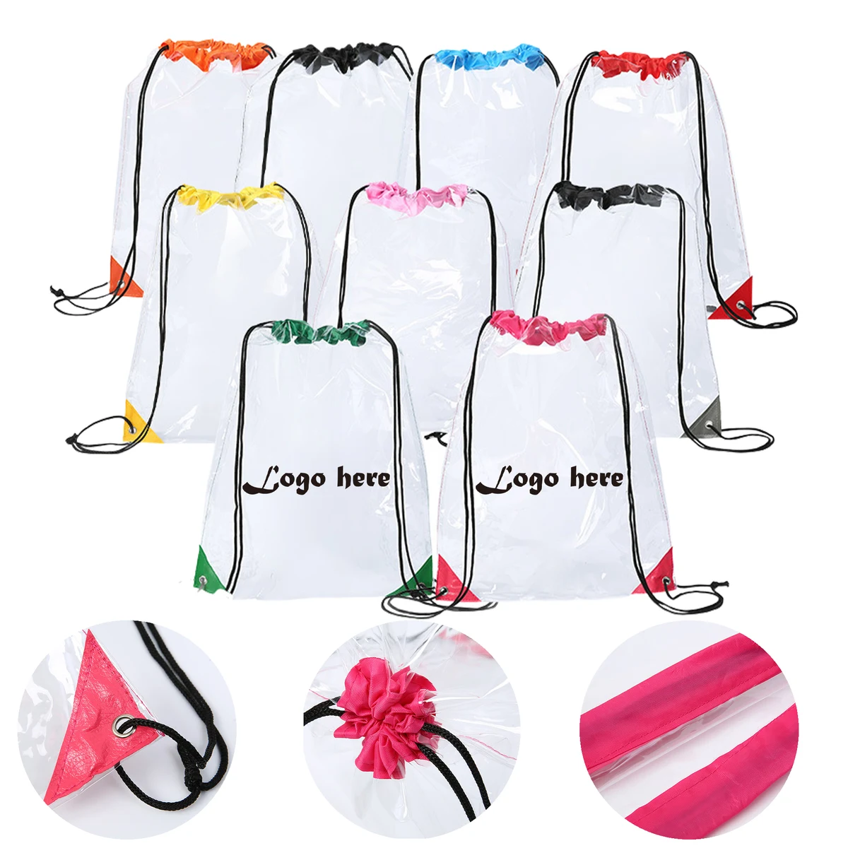 Waterproof PVC Drawstring Bag for Gym and Travel 1