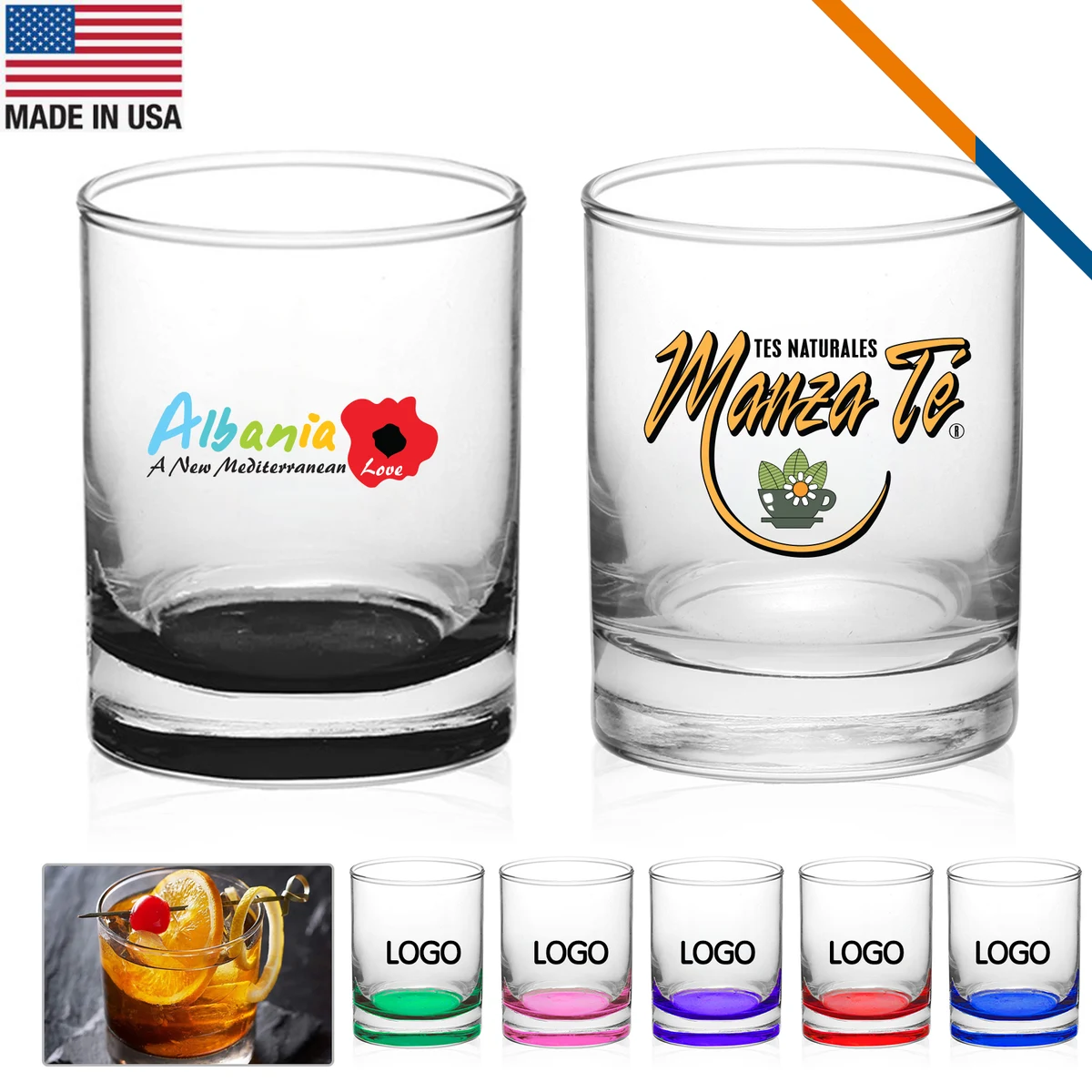 ARC Entero Whiskey Glasses - 14 OZ. 1