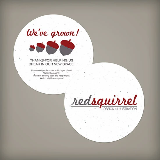 Double-Sided Medium Seed Paper Circle Coasters 1