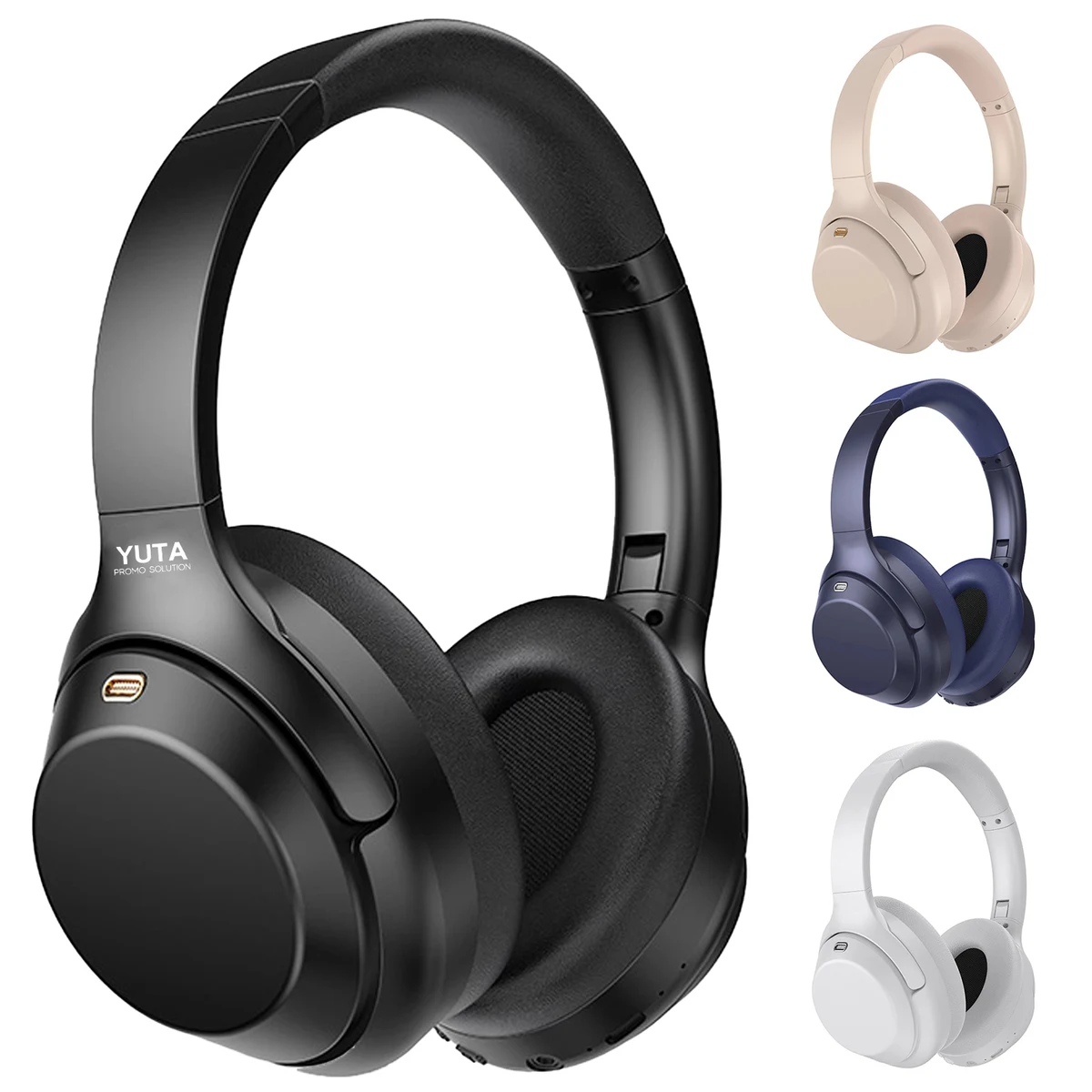 ABS Wireless Bluetooth Noise-Canceling Overhead Headphones 1
