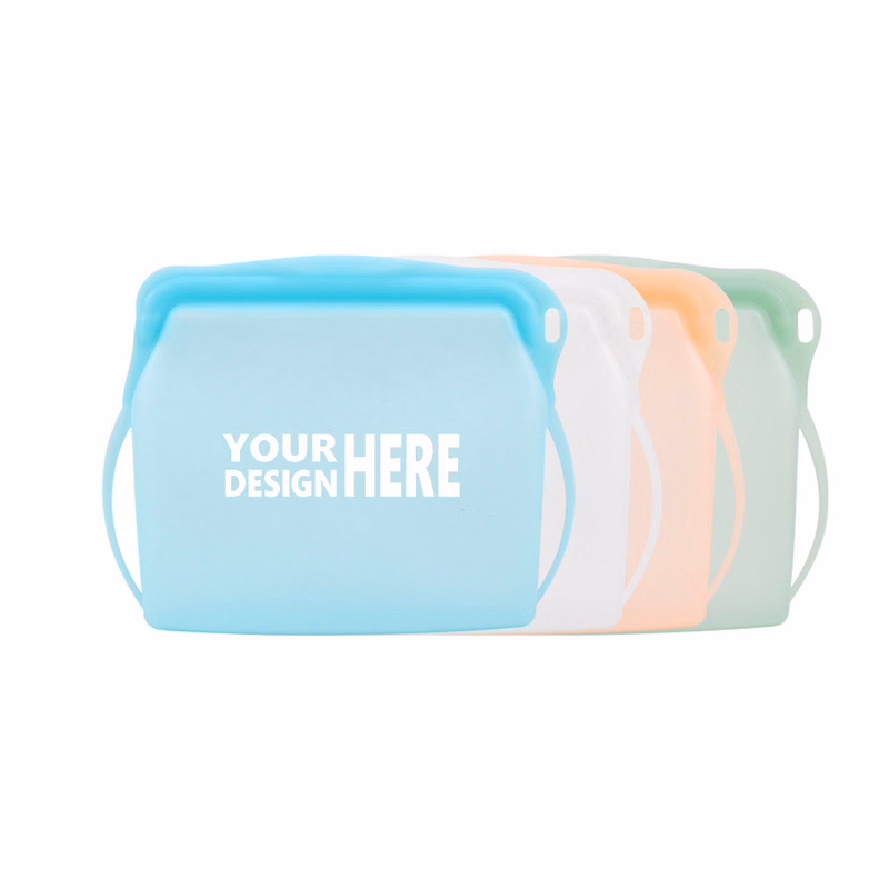 BPA Free Flexible Silicone Food Pouch for Kitchen Storage