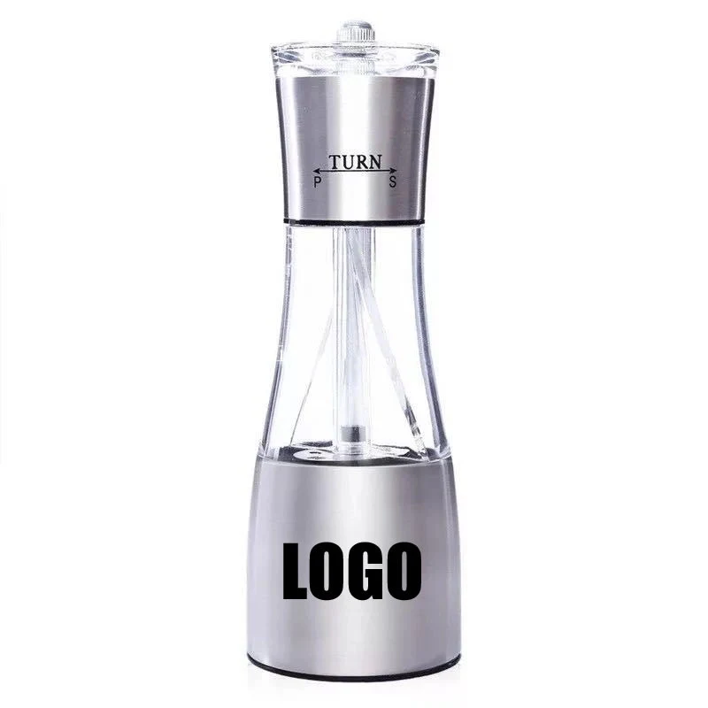 Custom Stainless Steel Manual Dual Salt & Pepper Grinder 1