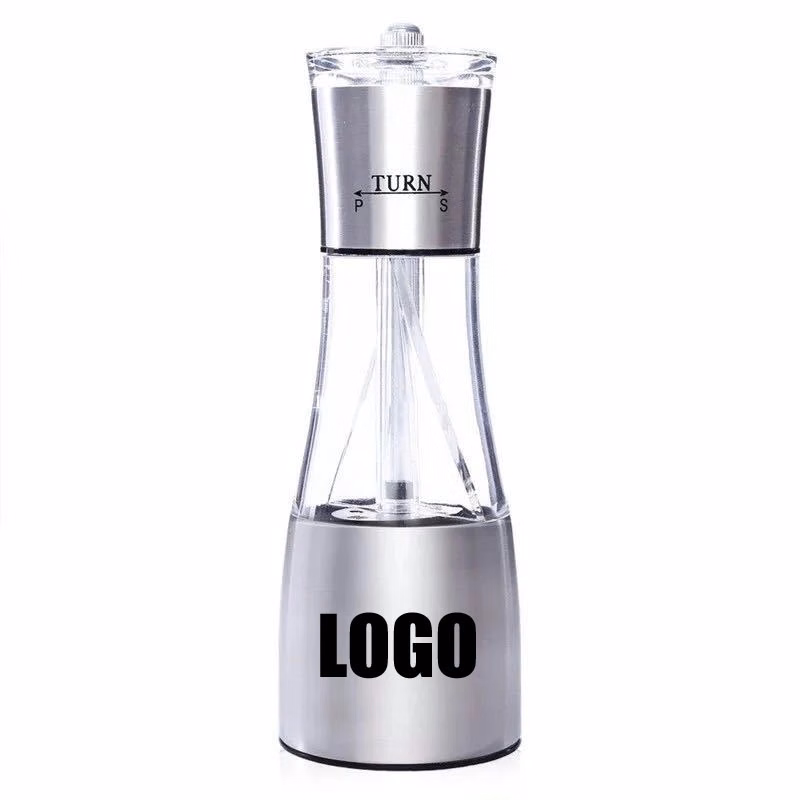 Custom Stainless Steel Manual Dual Salt & Pepper Grinder