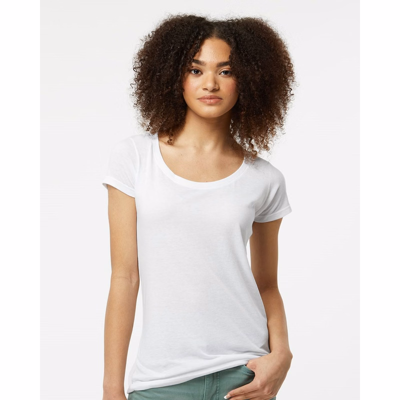 Women's Poly-Rich Scoop Neck T-Shirt - 243