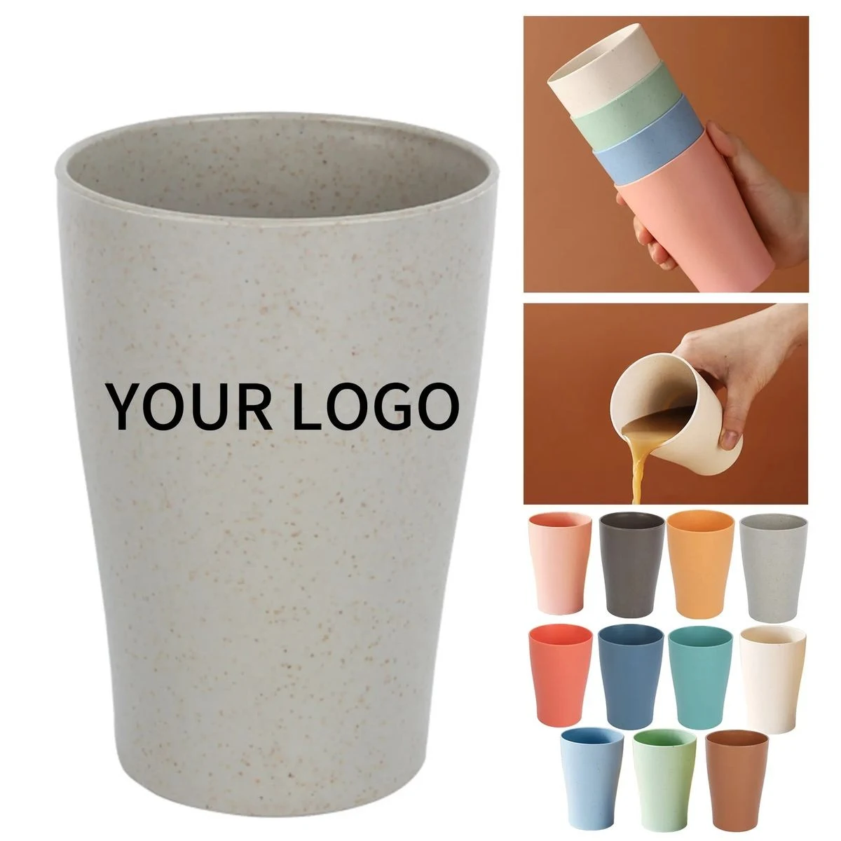 Durable Wheat Straw Cup for Home and Travel 1