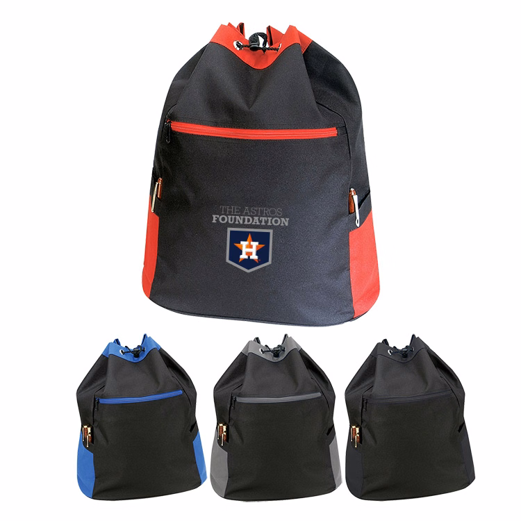 600D polyester Drawstring Backpack