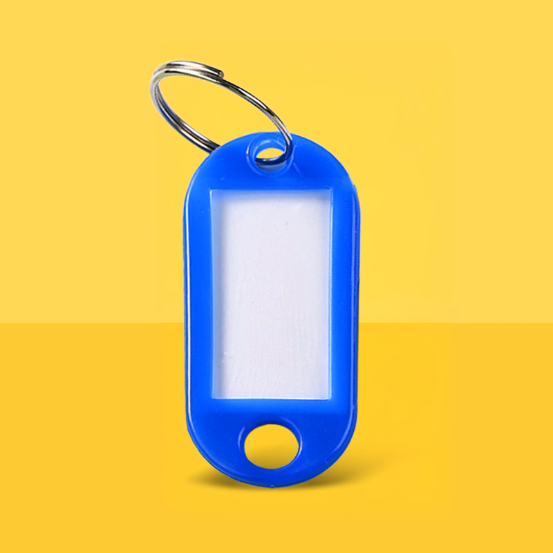 Plastic Key Tags With Label Window