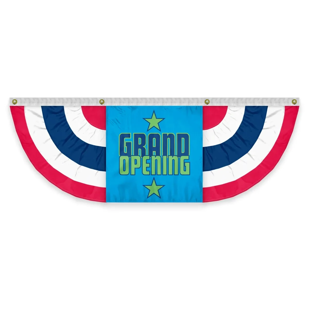 USA Pleated Full Fan With Grand Opening Center 1
