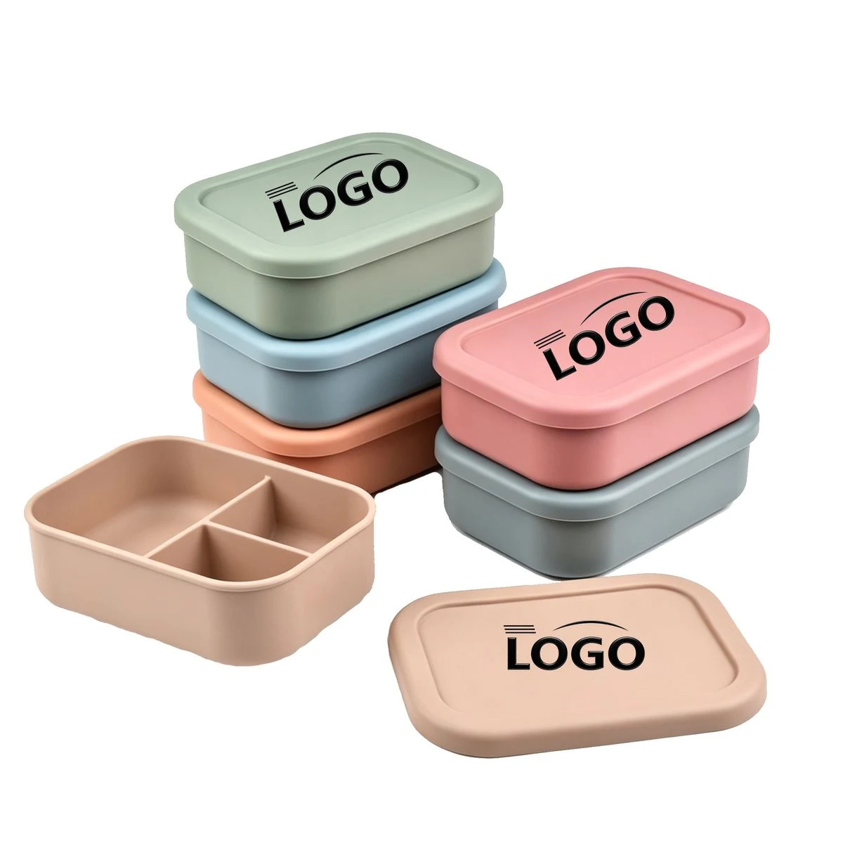 Custom Imprinted Silicone Food Container 1