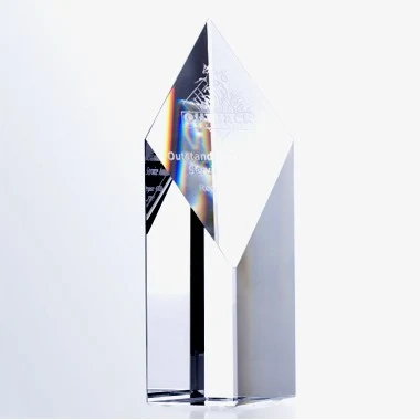 Optical Crystal Super Diamond Tower Award - Large 1