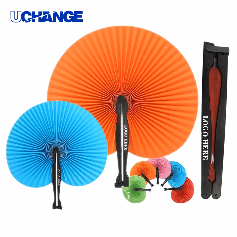 Round Shape Folding Hand Fan