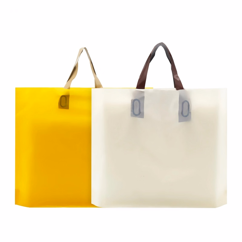 Plastic Bags with Handles, Tote Shopping Bags