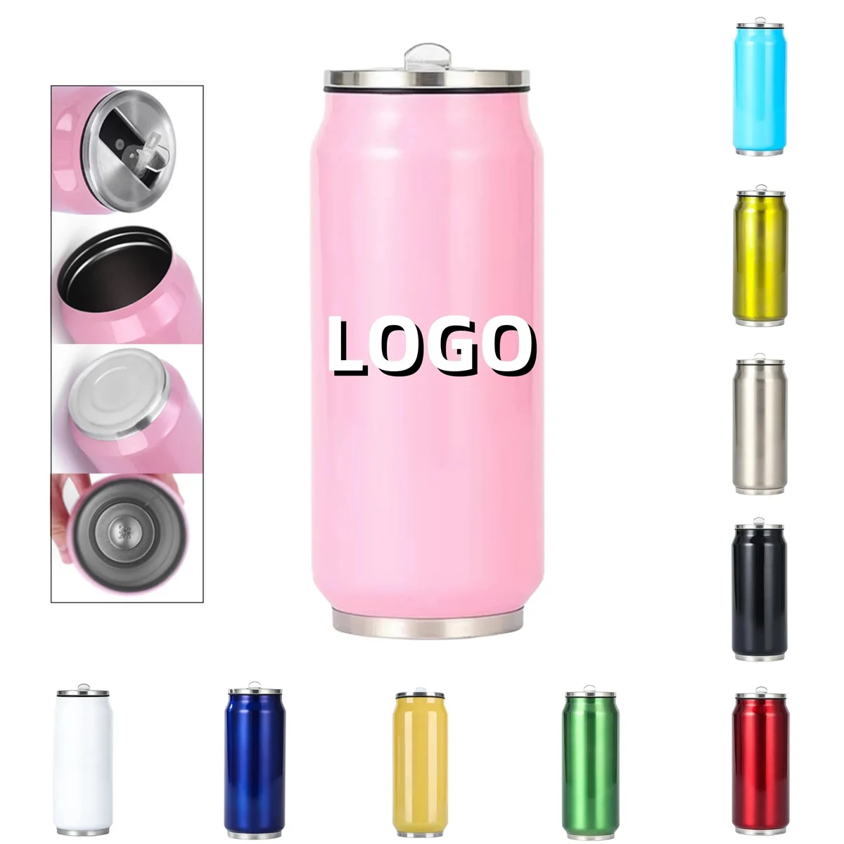 15oz Vacuum Insulated Thermos In Can Shape 1