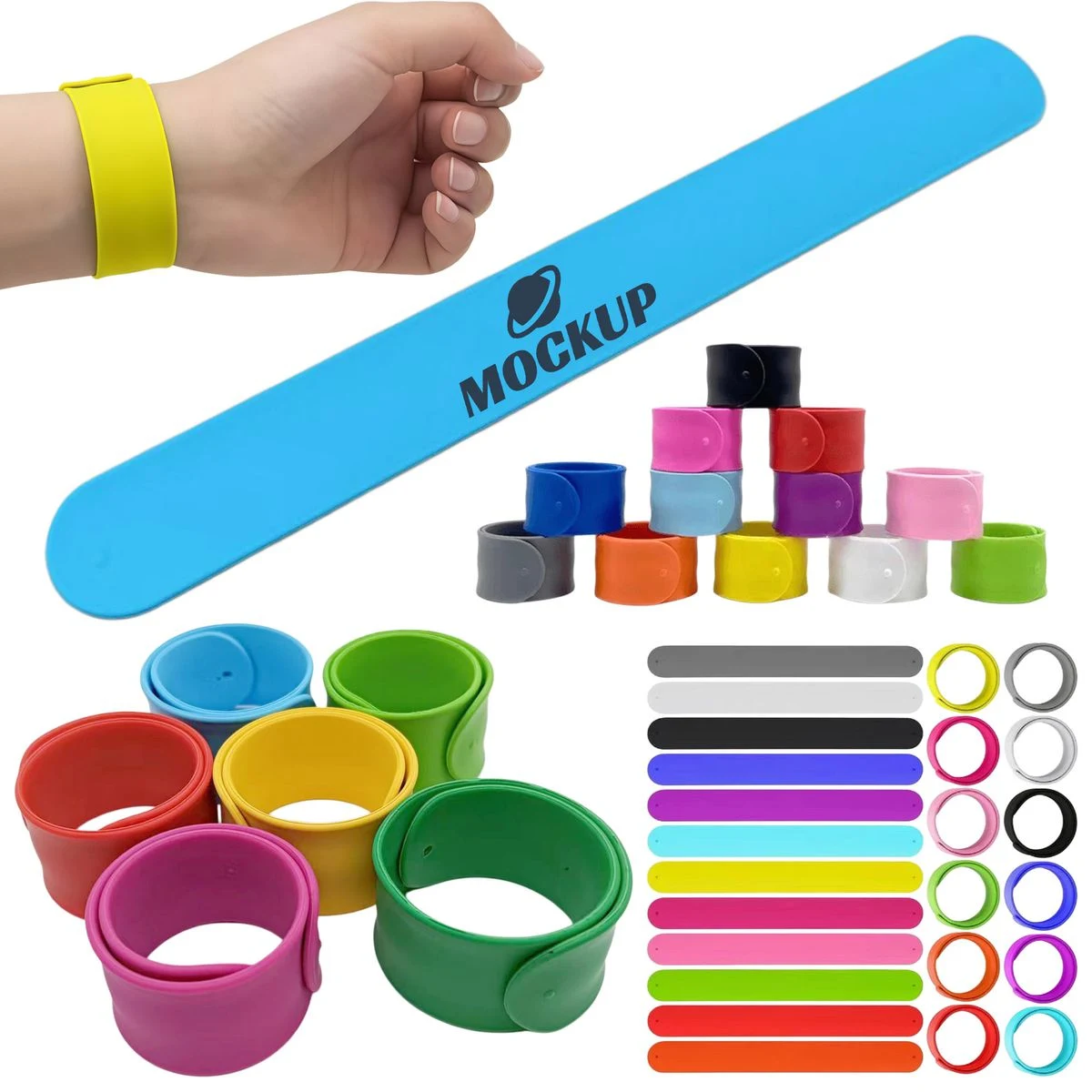 Rainbow Party Silicone Slap Bracelet 1