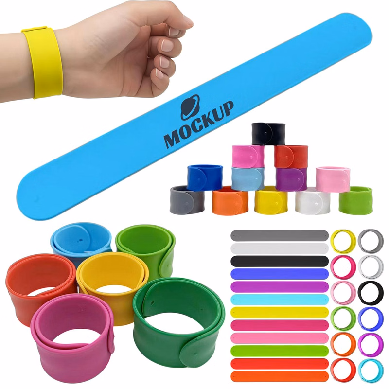 Rainbow Party Silicone Slap Bracelet