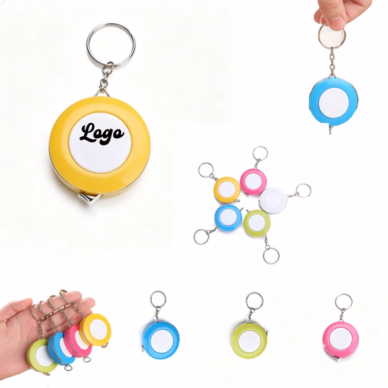 Compact Keychain Soft Tape Measure for Sewing and Fitness