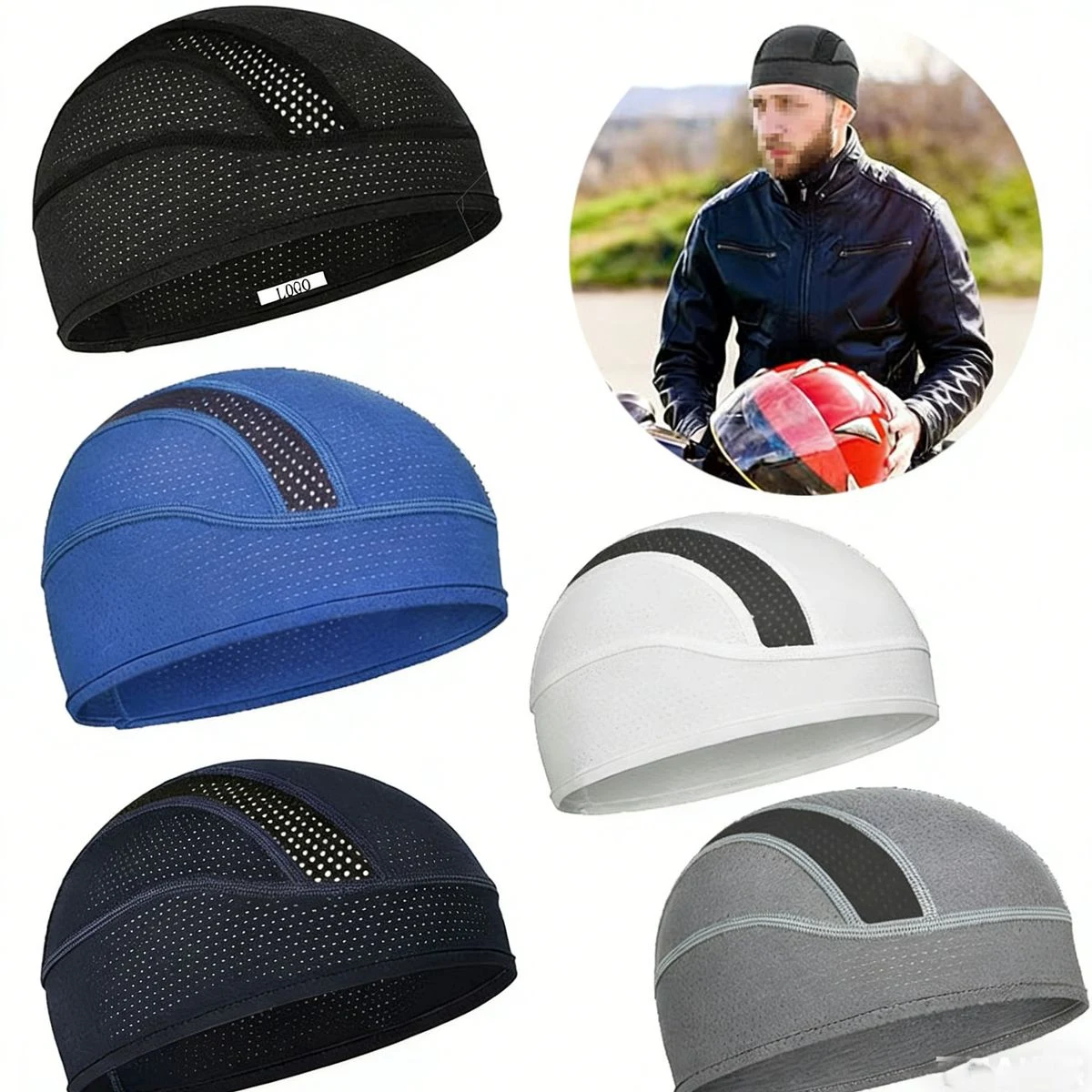 Lightweight Cooling Beanie Skull Cap Perfect for Under Helmet Wear 1