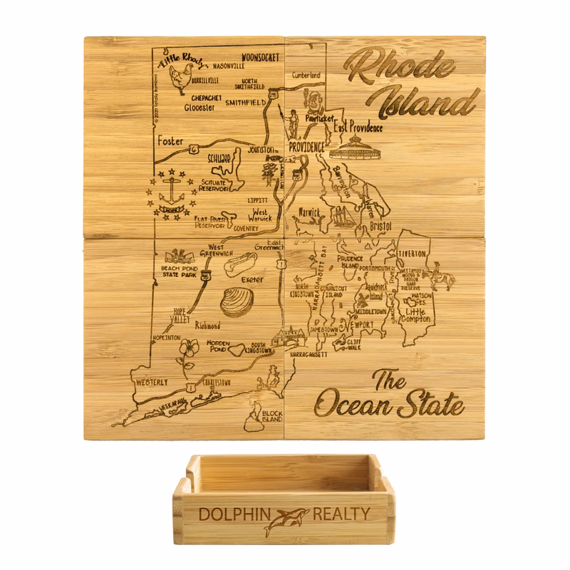 Rhode Island Puzzle Coaster Set