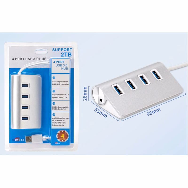 4 in 1 USB Hub Charging Cable