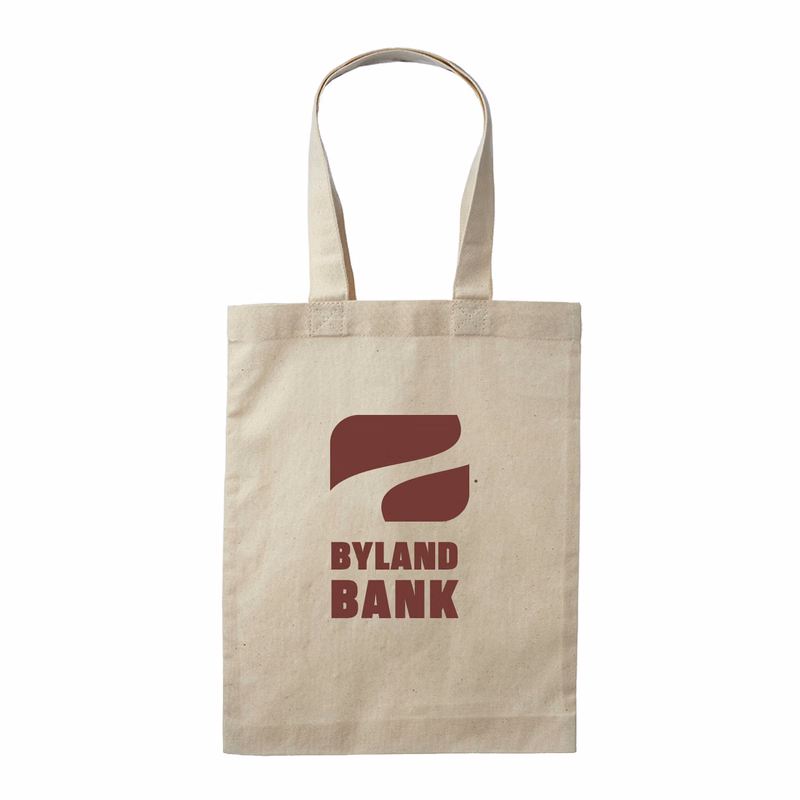 Rectangle Natural Cotton Fiber Gift Bag (1 Color Imprint)