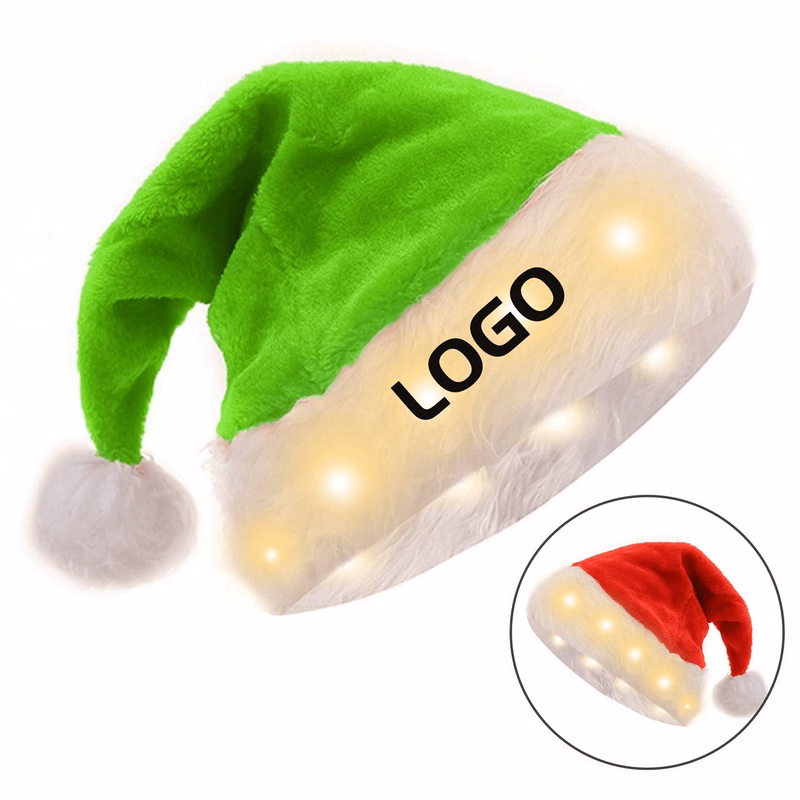 Illuminated Plush Santa Seasonal Headwear