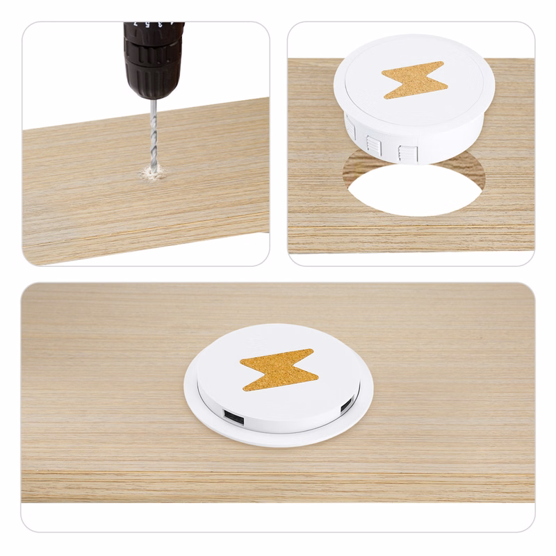 Desktop Embedded Dual Port in Fast Wireless Charger