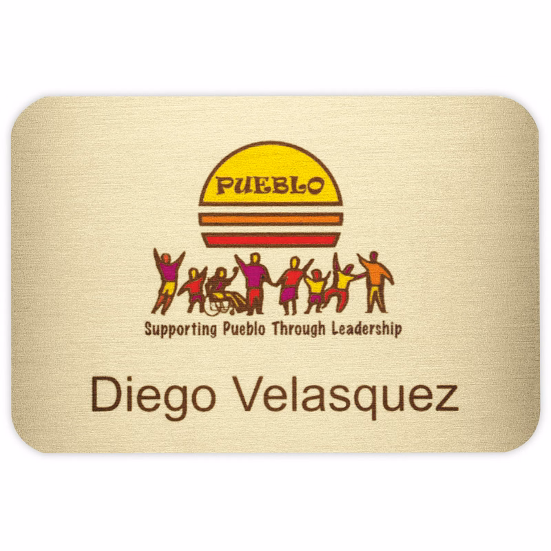 Savannah Metal Name Badge (Standard Size 2" x 3")
