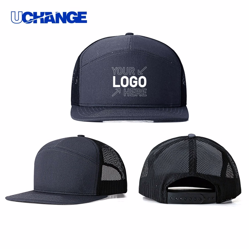 Breathable Trucker Mesh Hip Hop Flat Brim Hat