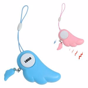 Wings Shaped Safety Alarm Keychain With LED Light And 120DB Panic Sound