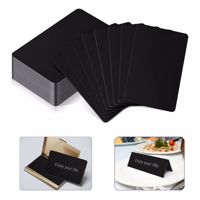 Blank Metal Business Cards