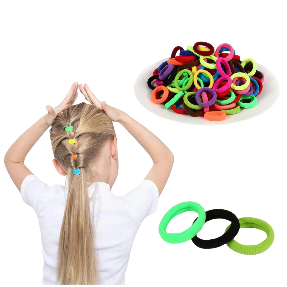 Cotton Toddler Hair Ties for Girls 1