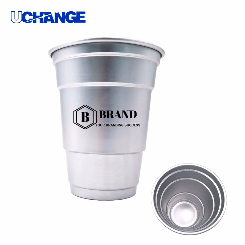 Recyclable Party Aluminum Drink Cup Container (16 oz.)