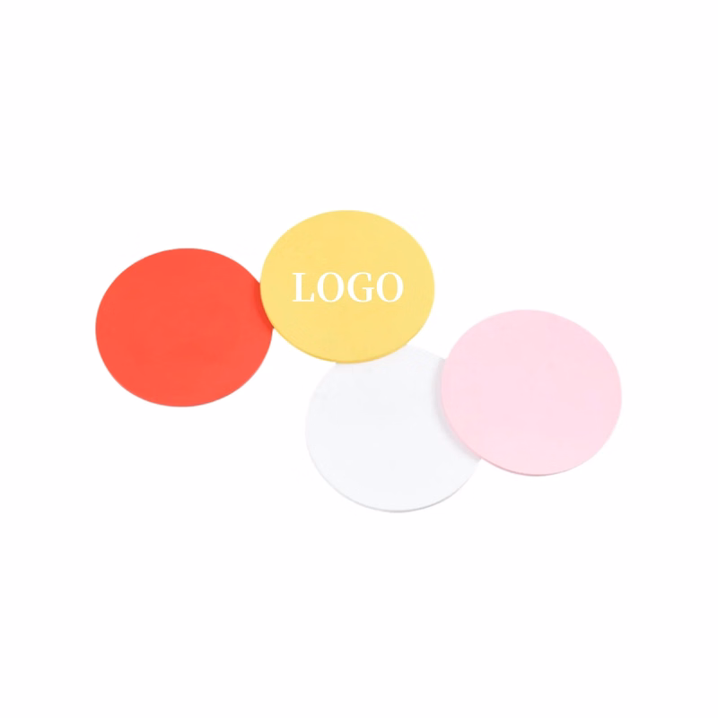 Custom Round Soft Leather Coaster For Drinks