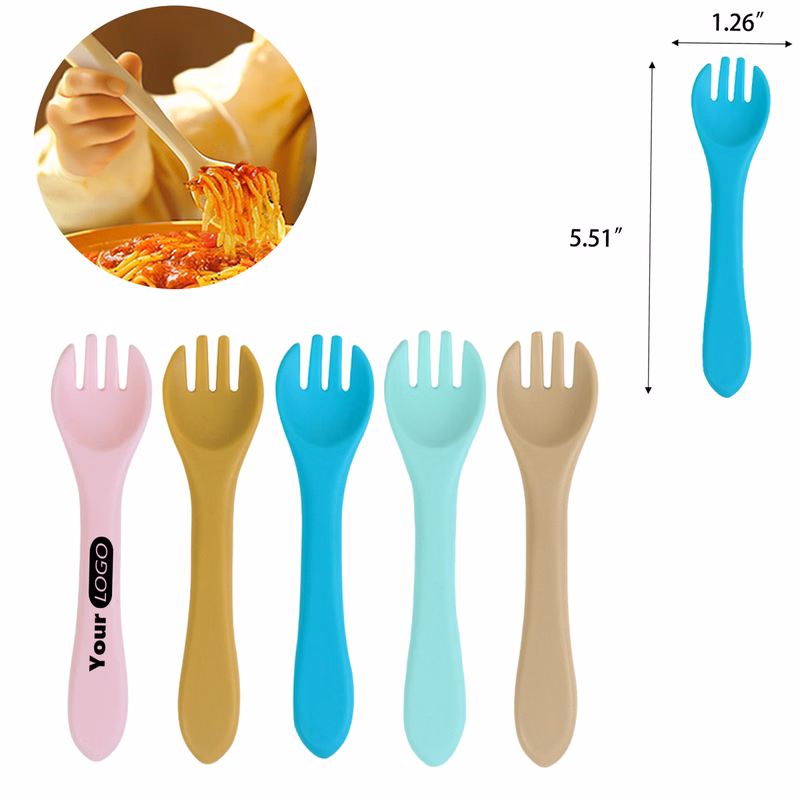 Silicone Infant Feeding Fork MOQ 50