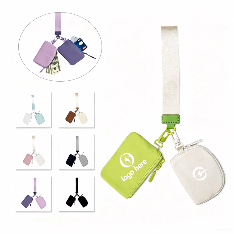 Mini Nylon Wristlet Pouch
