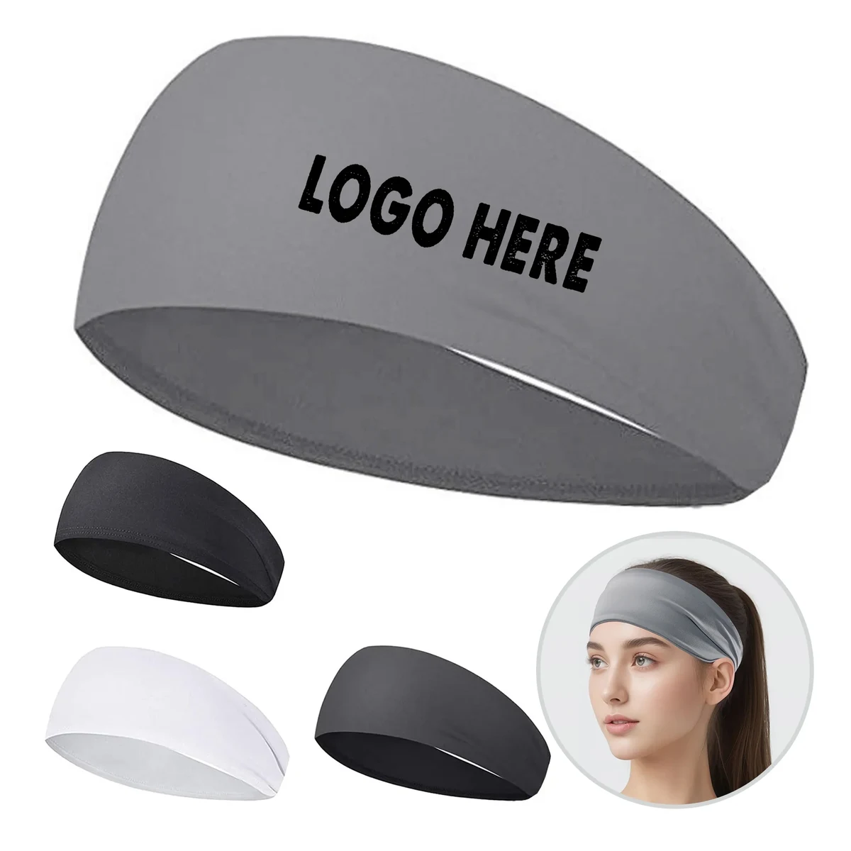 High Elastic Moisture Wicking Sports Headband 1