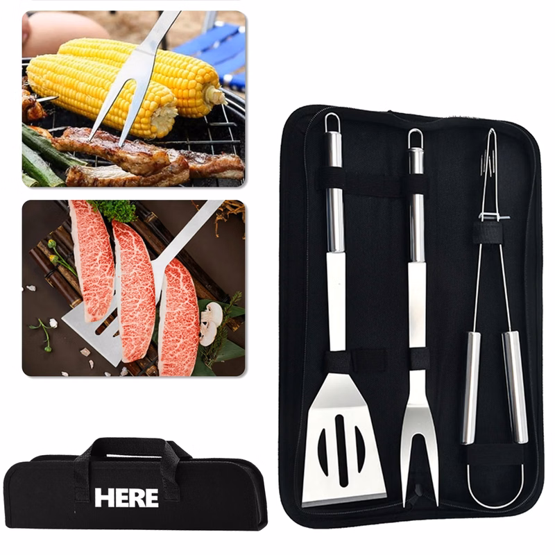 4-Piece Barbecue Grilling Tool Set