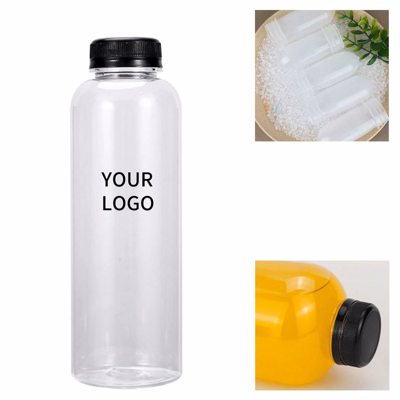 12Oz Transparent Plastic Drinking Bottle