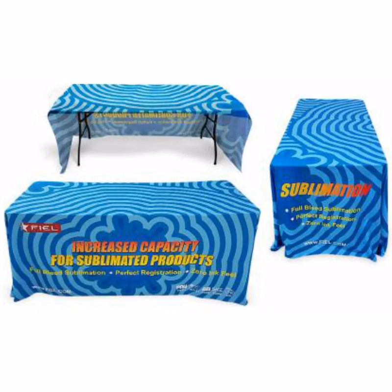 Sublimated Table Throw for 6' Table (Open Back)