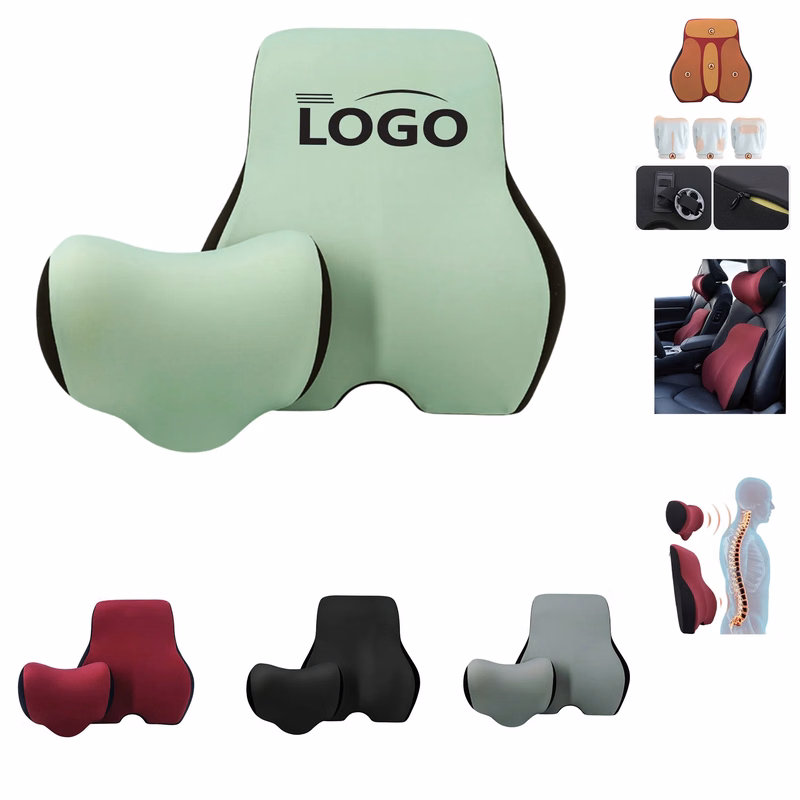 Driver's lumbar Support Memory Foam Headrest