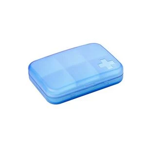6 Compartment Cross Pill Case Tablet Box Organizer 1