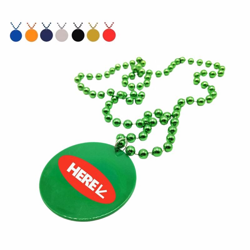 2.5" Medallion Beads Necklaces