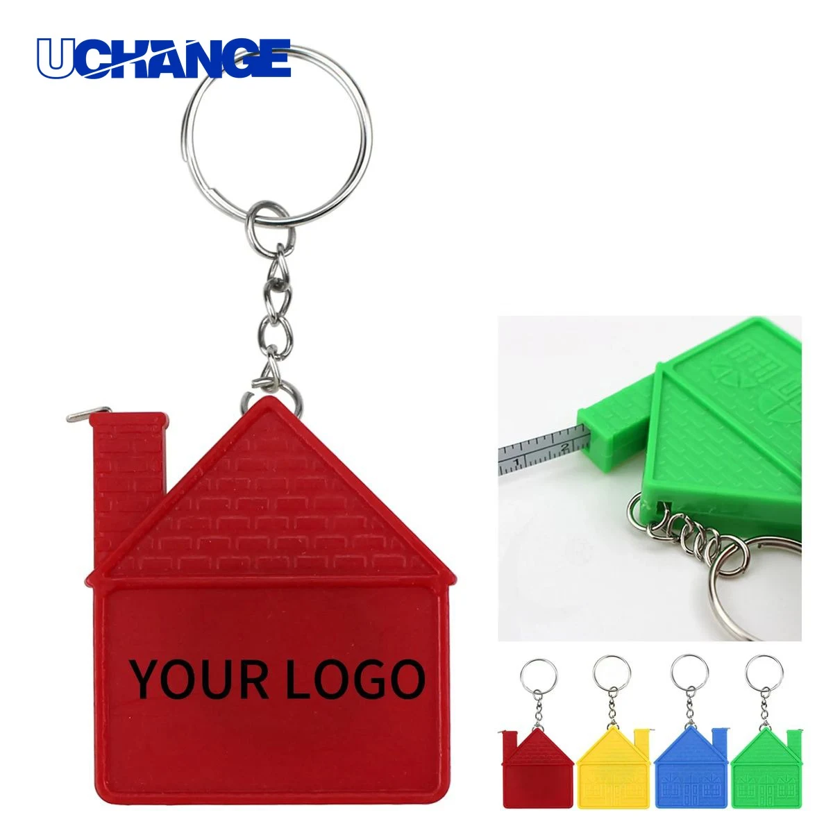 Mini House Tape Ruler Keychain Tool for Office or Travel 1