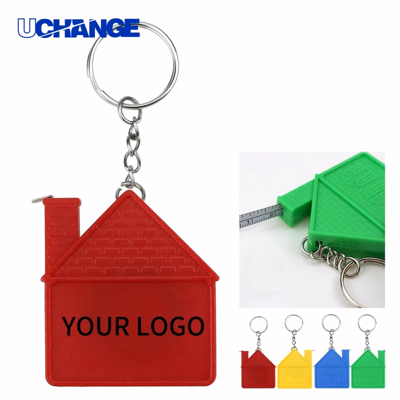 Mini House Tape Ruler Keychain Tool for Office or Travel