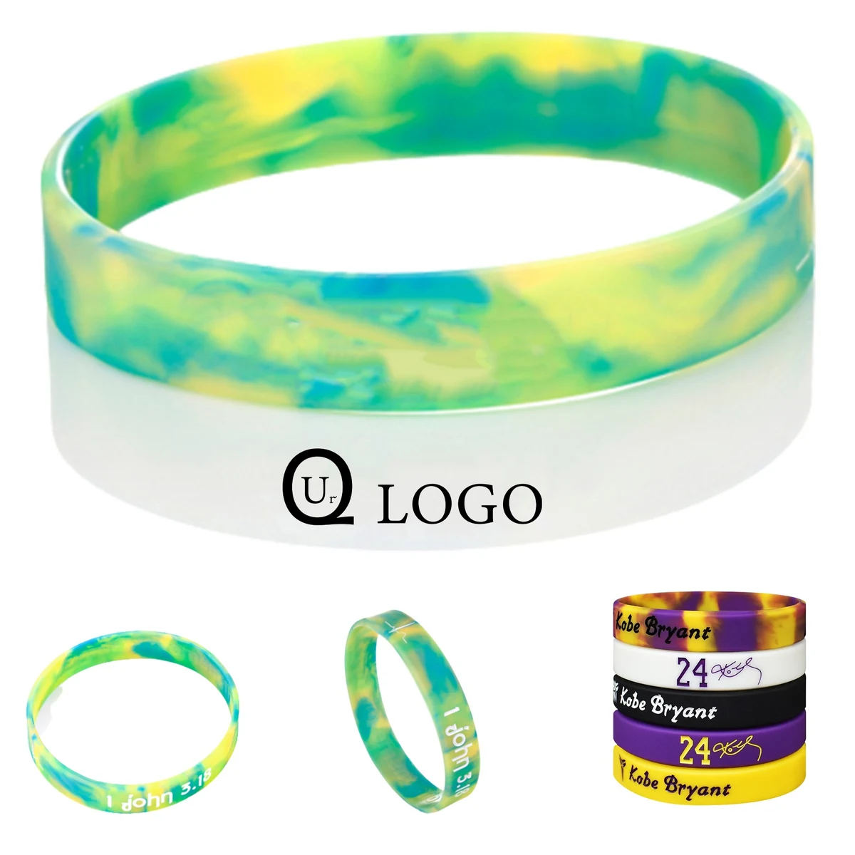 Multicolored Silicone Wristband 1