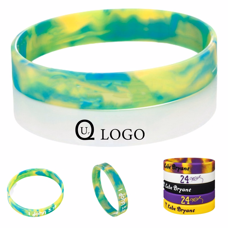 Multicolored Silicone Wristband
