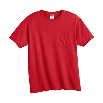 Embroidered Jerzees 50/50 Colored T-shirt with Pocket 1