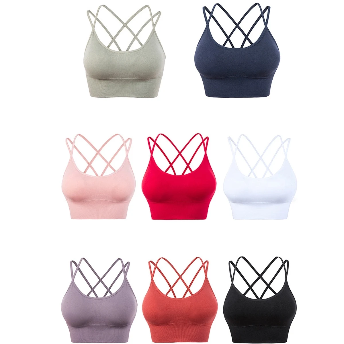 Cross Back Sport Bras 1
