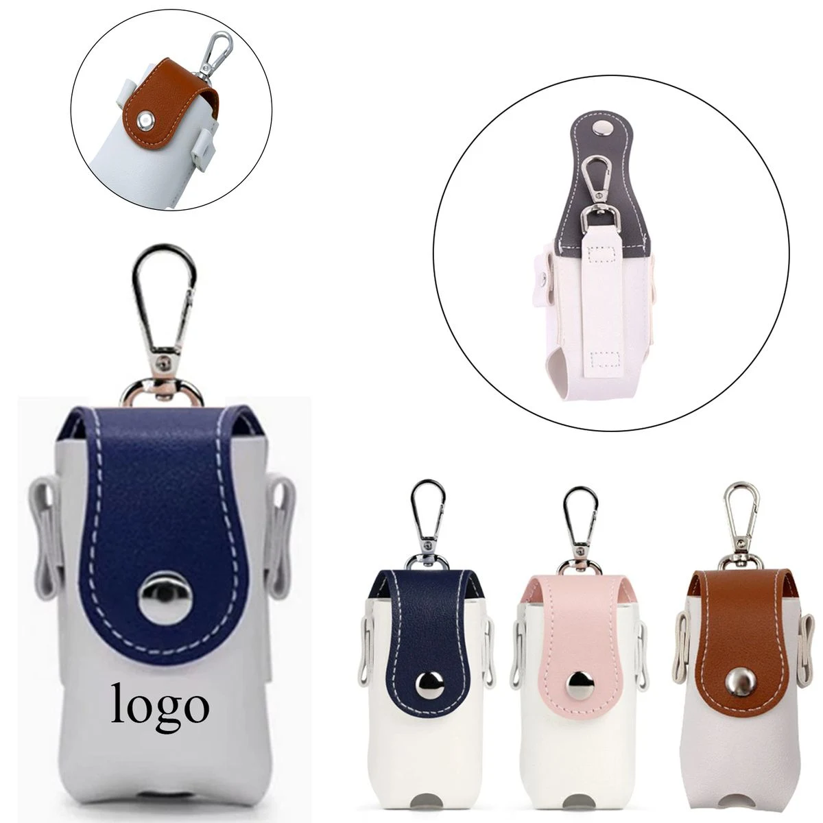 Durable PU Leather Golf Ball Pouch For On-Course Use 1