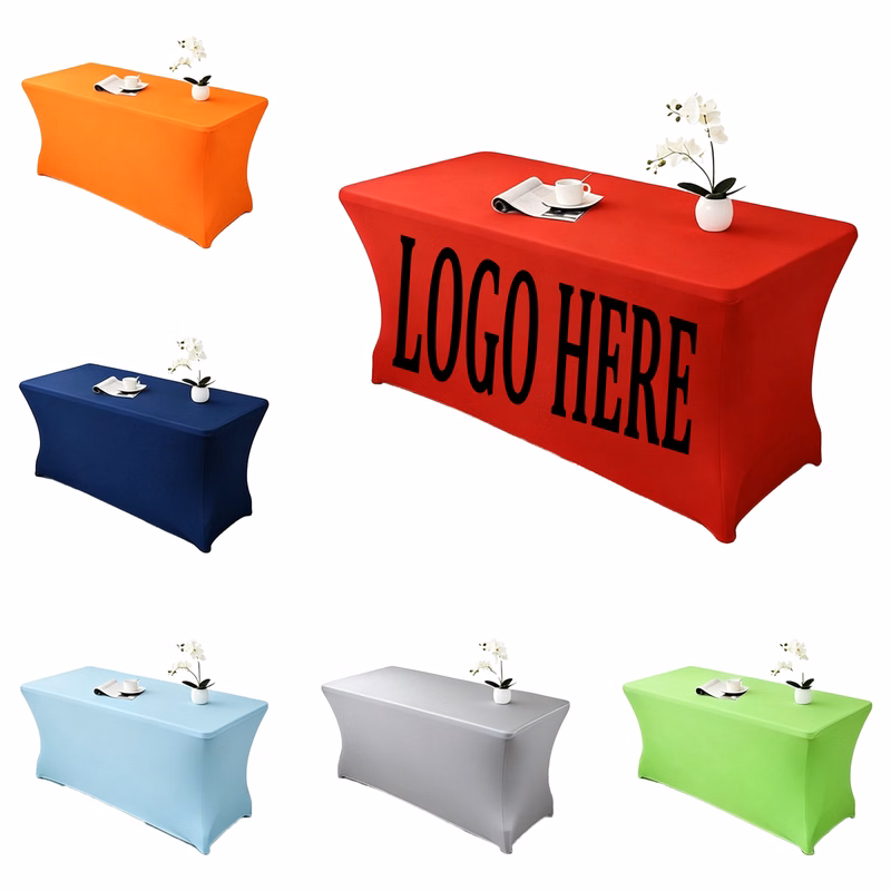 4"/6"/8" Stretch Tablecloth Washable Wrinkle Resistant Recular Cover